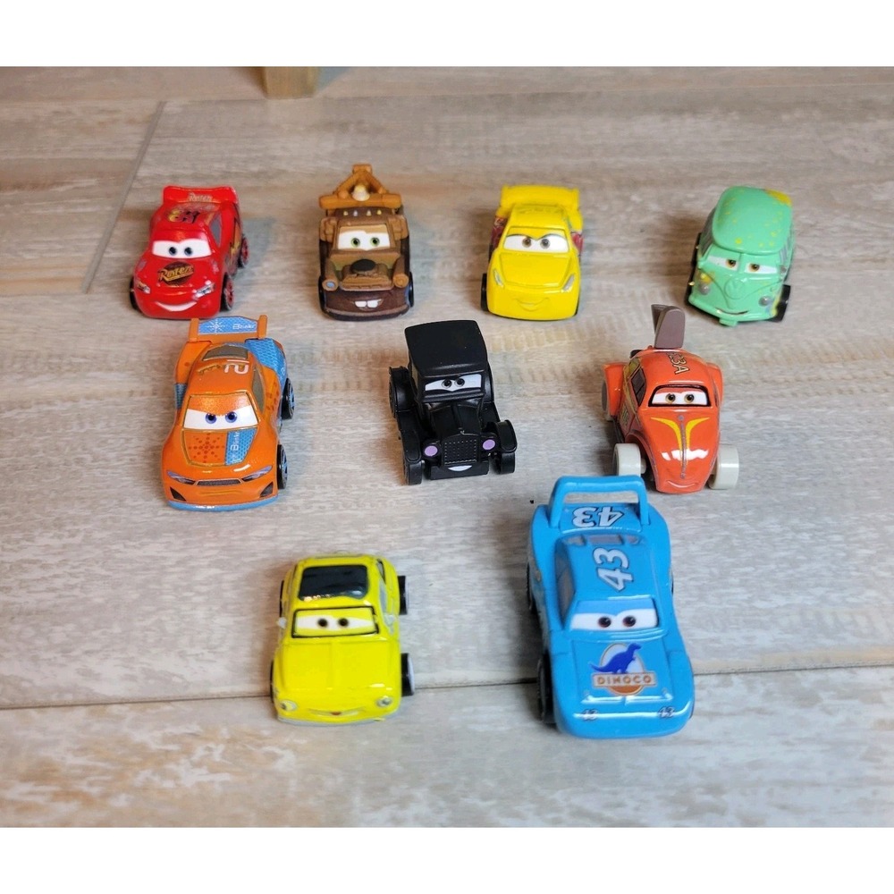 Diecast Disney Pixar Cars Mini Racers Lot Of 9